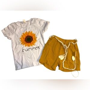 Sunflower short set